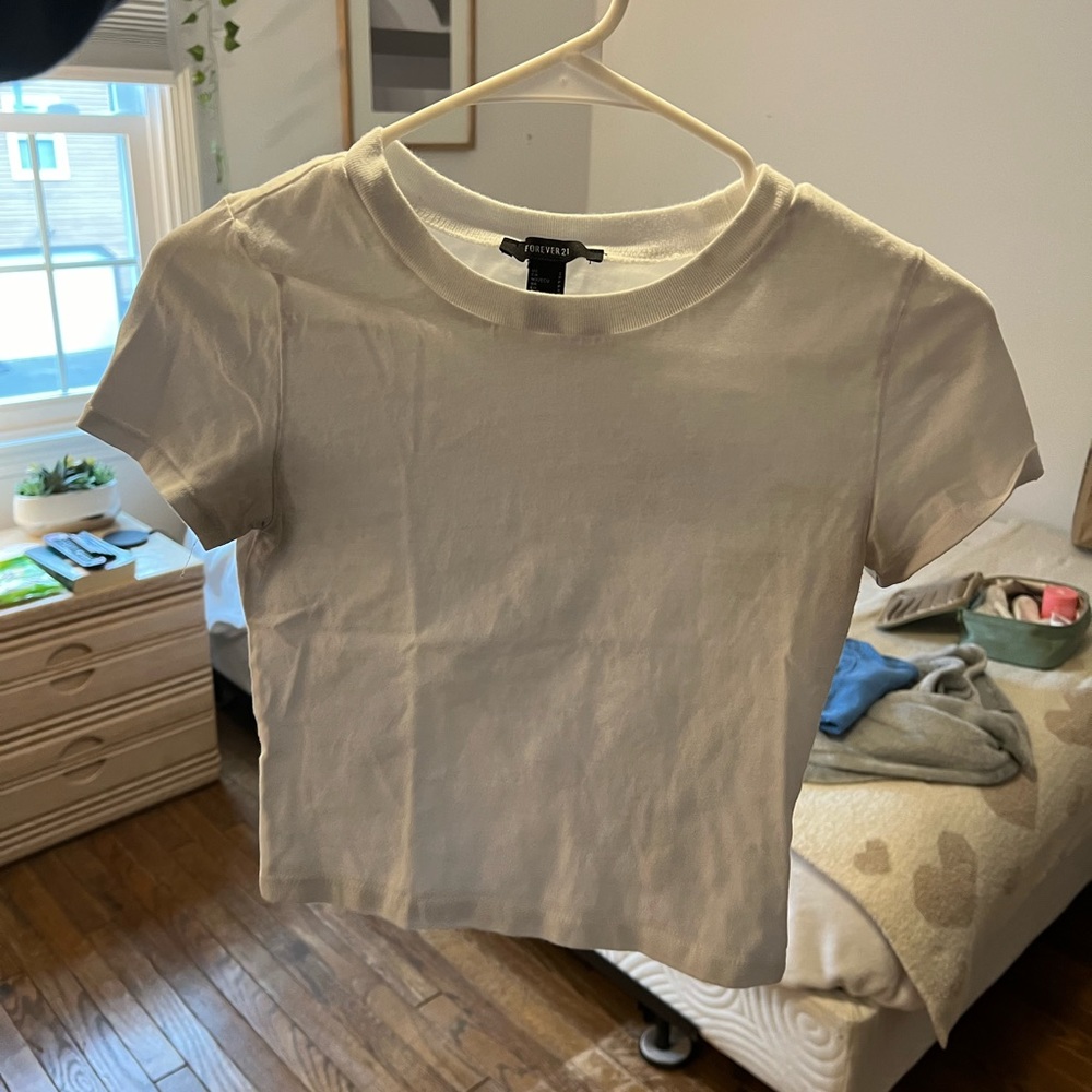 White Baby Tee